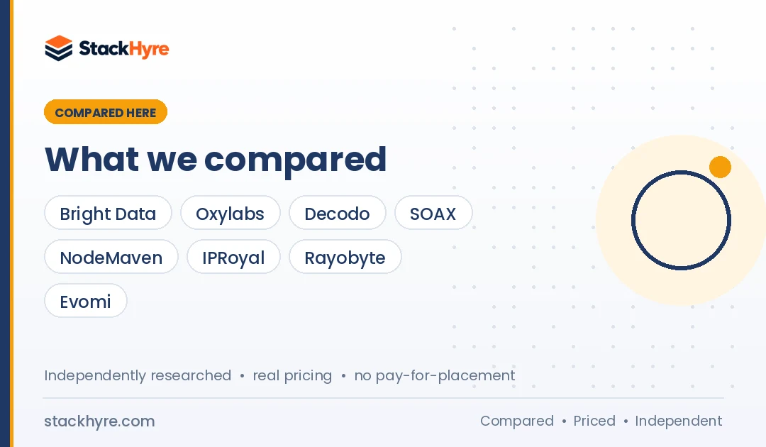Best Proxies for Ad Verification: Providers Compared Best Proxies for Ad Verification compared side by side: providers, pricing and key features