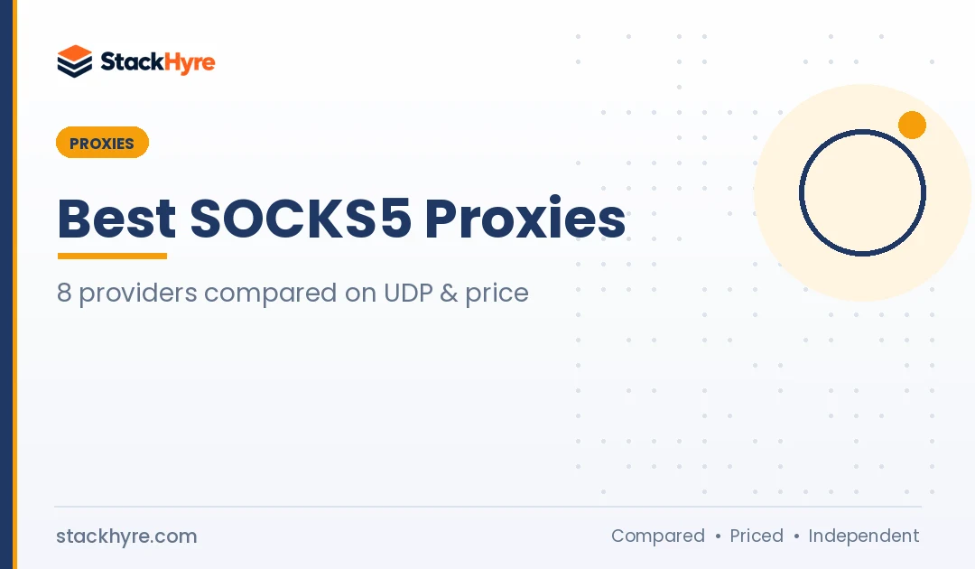 Best SOCKS5 Proxies in 2026: 8 Providers Compared for UDP, Price and Limits