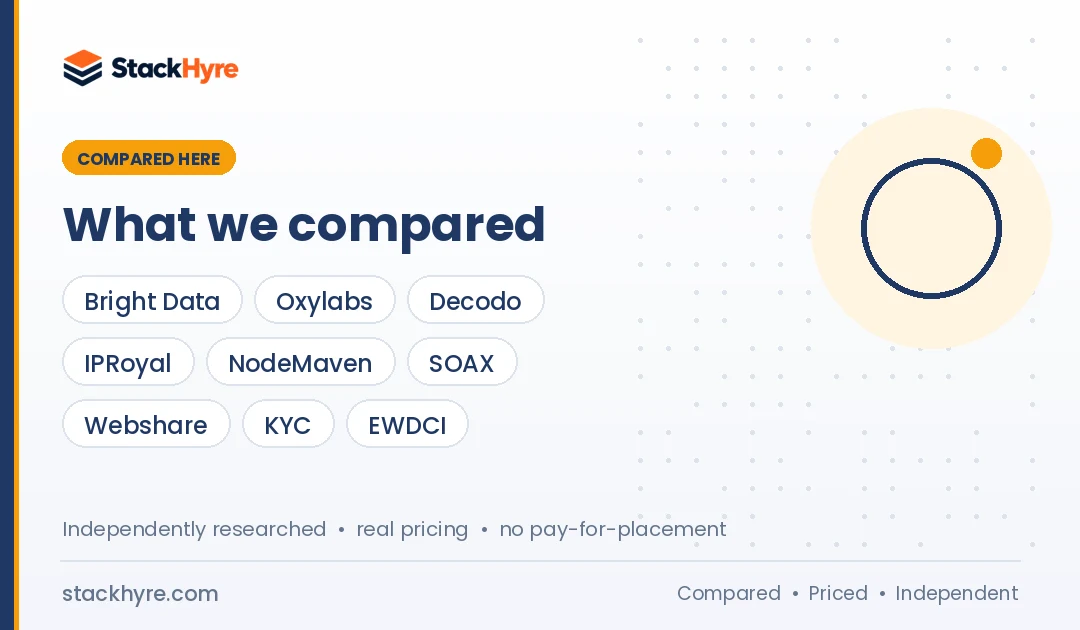 how to choose a proxy provider compared