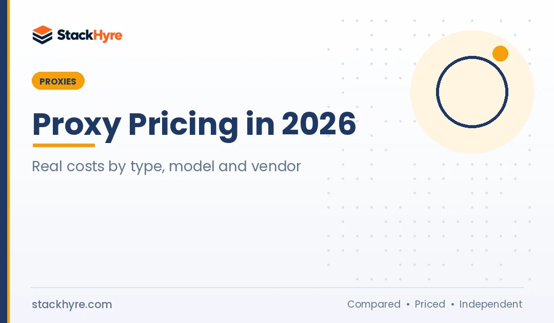 Proxy Pricing in 2026: What Proxies Really Cost by Type, Model and Vendor