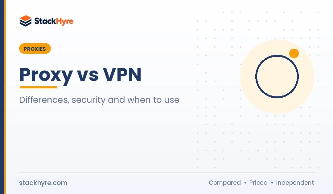 Proxy vs VPN in 2026: Key Differences and Which One You Need
